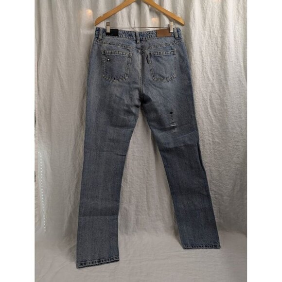 Harley Davidson studded out jeans womens size 31 embellished 100% cotton I8 - Picture 12 of 16